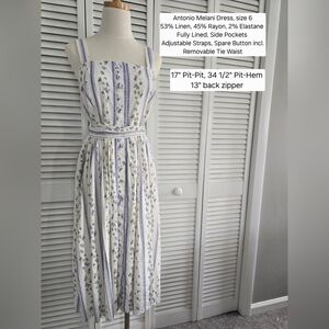 ANTONIO MELANI Floral Midi Dress